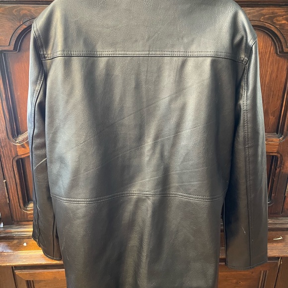 TWO DAYS SALE 👔👔👔 $89 Emporio & Co leather jacket. Brand New. Very elegant. - Picture 5 of 13